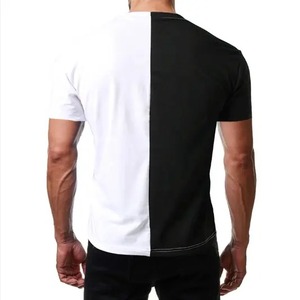 T-shirt pour hommes 100% coton de haute qualité personnalisé poids lourd surdimensionné à manches courtes motif solide lavé Technique vierge - Product Image 4