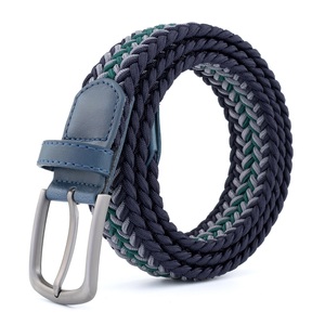 Ceinture en tissu tressé réglable BLT58 A8 pour enfants Ceinture extensible en sangle élastique conçue en usine pour garçons - Product Image 4