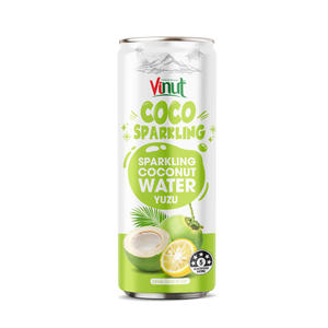 VINUT agua de coco Yuzu espumoso 320ml HALAL KOSHER OEM ODM Etiqueta Privada potable muestra gratis del fabricante - Product Image 1