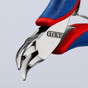 For KNIPEX Electronics Gripping <b>Pliers</b> 115 mm Overall Length Flat Round Jaws Shape 4 Multi-Component Handles - Product Image 3