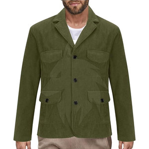 Customized Logo Corduroy <b>Jacket</b> for <b>Men</b> Fashion Wear With <b>Down</b> <b>Fill</b> Winter Outdoor Wear Low MOQ - Product Image 1