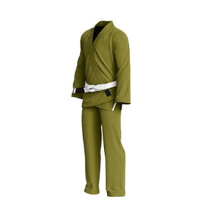 Conjuntos de Uniforme de Jiu Jitsu Unisex, 100% Algodón, Ligero, de Secado Rápido, Transpirable, Cómodo para Entrenamiento, con Bolsillo Frontal - Product Image 3
