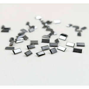 Cristal facetté noir de forme baguette 2 x 4 mm, excellente et bonne taille, diamant non monté pour la fabrication de bijoux avec certificat IGI - Product Image 2