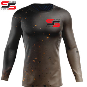 Protectores de erupción de manga larga de sublimación personalizada de calidad superior para hombres - Product Image 5