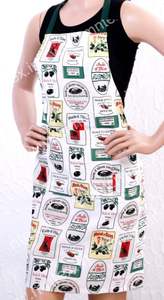 Delantal de sarga de algodón de cocina de color personalizado de diseño caliente de venta directa de fábrica India para uso diario para mujeres - Product Image 4