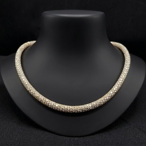 Chaîne élégante en or massif 9 carats avec diamant de laboratoire de 76,46 carats pour femme, certifiée IGI, bijou de luxe lourd, cadeau de mariage - Product Image 1