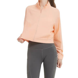 Chaqueta Deportiva de Yoga para Mujer, Ajustada, de Manga Larga, con Cierre, para Gimnasio, Fitness, Entrenamiento, Running - Product Image 1