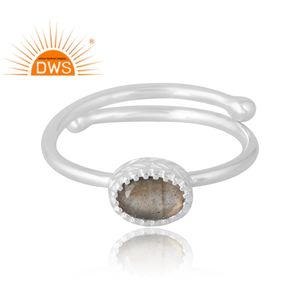 Anillo de piedras preciosas de labradorita Natural de Plata de Ley 925 más vendido, joyería personalizada para mujer, regalo para ella - Product Image 3