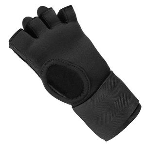 Superventas Unisex 8oz y 6oz medio dedo cuero MMA guantes Durable e impreso patrón para entrenamiento artes marciales boxeo - Product Image 5