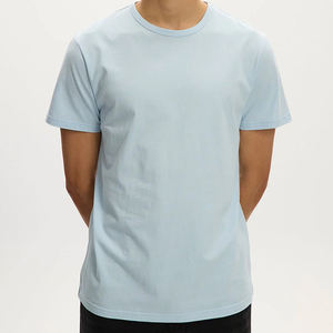 T-shirt in Jersey Organico per <span class=keywords><strong>Uomo</strong></span>, Maglietta a Maniche Corte, Top Estivo, T-shirt in Cotone di Bambù, Magliette Oversize, Abbigliamento Maschile - Product Image 5