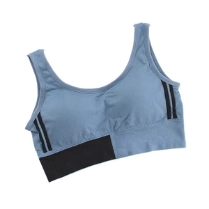 Chaleco deportivo de Yoga para mujer, sujetador Halter ligero Simple con correa, sujetador cruzado sin espalda, sujetadores de Yoga de alto impacto, Sujetador deportivo caliente - Product Image 5