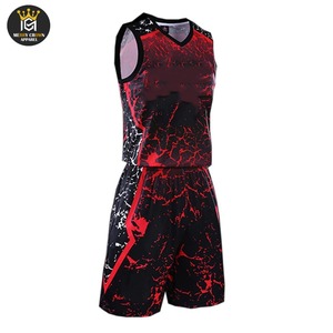 Combinaison de basket-ball multi-design Short en jersey à séchage rapide Uniforme de lycée grande taille Vente directe d'usine - Product Image 6