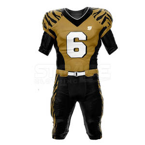 Le Fabric Comfortable Game Fit <b>American</b> Football Uniform Lightweight Breathable Eco-Friendly Design Short Flexible Movement - Product Image 2