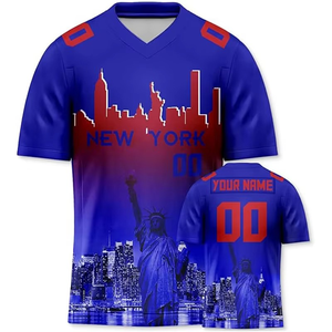 Camiseta Deportiva Personalizada con Nombre y Número, Unisex, Estilo Fútbol Americano, para Nombre de Ciudad, DIY, Talla Grande, Manga Corta, Verano - Product Image 3