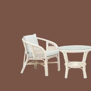 Juego de terraza hecho a mano elegante ratán TAFANO TWISTED para muebles del hogar - Product Image 1