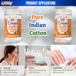 Bolas de Algodón Blanco Puro NIDY, Algodón Suave e Higiénico de Primera Calidad para Cuidado Diario, Maquillaje y Uso para Bebés, Paquete de 100 Unidades en Tarro. - Product Image 4