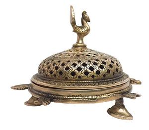 Quemador de incienso de latón para la quema de incienso tradicional, quemador de bakhoor de latón hecho a mano para fragancia del hogar y decoración de restaurantes. - Product Image 3