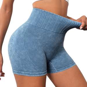 Pantalones cortos de motorista de cintura alta para mujer, ajustados y transpirables de color sólido para entrenamiento y ropa informal, gran oferta - Product Image 5