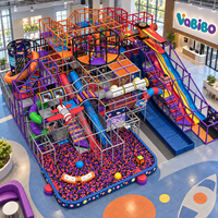 Aire de jeux intérieure sur le thème de la princesse Vabibo, trampoline, bowling, jeux d'arcade, salle de jeux VR laser, piscine à balles, personnalisable pour enfants