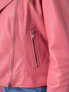 Chaqueta de Cuero Genuino para Mujer, Corta, Ropa Femenina de Alta Calidad, Nueva Moda 2025, Servicio OEM - Product Image 6