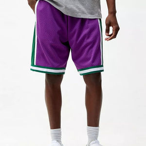 Shorts en maille décontractés pour hommes avec cordon de serrage personnalisé à la taille, motif uni, shorts en maille personnalisés pour hommes, tendance de la mode - Product Image 6