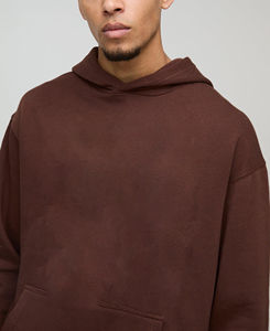 OEM/ODM 100% algodón de peso pesado de gran tamaño pulóver sudaderas con capucha para hombres más vendidos Sudadera con capucha de talla grande para hombres - Product Image 3