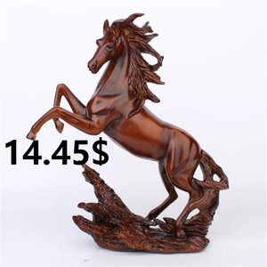 Arte decorativa creativa madre e bambino statue di elefante muro <span class=keywords><strong>d</strong></span>'<span class=keywords><strong>oro</strong></span> scultura di toro di strada statuetta cavallo animale in resina artigianato - Product Image 6