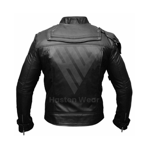 Motorbike Stylish Leather <b>Jacket</b> for <b>Men</b> and Custom Logo 100% Leather <b>Men's</b> <b>Jacket</b> Custom Slim Leather <b>Jackets</b> - Product Image 2