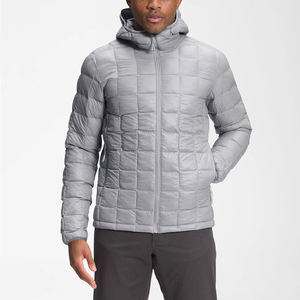 Veste matelassée en toile chaude 100% nylon pour homme, pour une utilisation décontractée en extérieur - Séchage rapide, respirante, chauffante, coupe confortable, prête pour l'hiver - Product Image 1