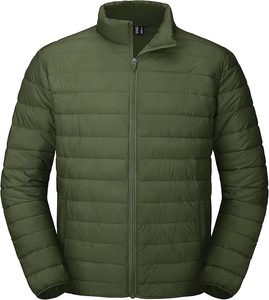 Chaqueta informal de invierno para hombre con tejido de piel de oveja acolchado transpirable con cierre de cremallera logotipo frontal-teñido liso - Product Image 2