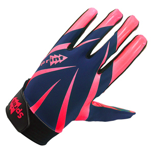 Guantes de receptor de fútbol juvenil Guantes de fútbol americano transpirables con servicio OEM de Palma adhesiva - Product Image 4