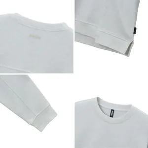 High Street Fashion Sudadera Unisex Diseño asimétrico Ajuste relajado Cuello redondo Pullover Color sólido Ropa informal Gimnasio Top - Product Image 6