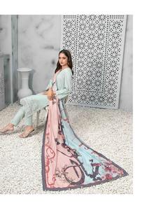 Satén de alta calidad para mujer Salwar Kameez elegante bordado estampado recto ropa de invierno modesta moda mujer hermoso patrón - Product Image 4