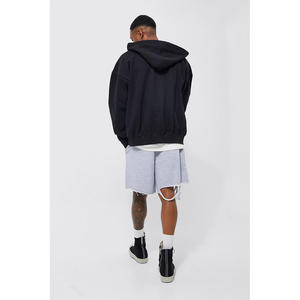 High Quality Premium <b>Men's</b> Mid-Length <b>Sweat</b> <b>Shorts</b> New Design Distressed Streetwear Anti-Wrinkle Summer Outfits - Product Image 3