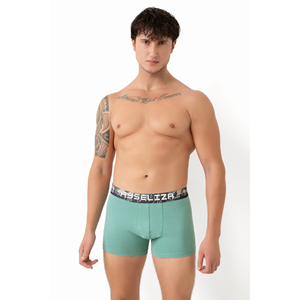 Calzoncillos bóxer de algodón peinado de alta calidad para hombre, cintura ultra suave de tiro medio, etiqueta sin picazón, Panel transpirable para la comodidad diaria - Product Image 6