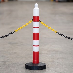 2.5 m Yellow-Black Plastic Chain Traffic Barrier - Product Image 4