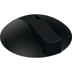 HEWI 625B Pare-vent 90 degrés en plastique noir mat, butée de porte au sol avec montage sur cheville de 85 mm et hauteur de 22,5 mm - Product Image 1