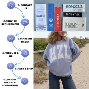 Suéter Largo de Punto con Cuello Alto, Estilo Holgado, Personalizado con Bordado Universitario para Mujer - Product Image 2