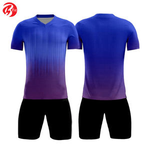 Vêtements de sport d'entraînement de football par sublimation durables de meilleure qualité 100% maillots de football France en polyester uniformes de vêtements de football - Product Image 3