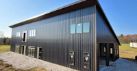 Bâtiment préfabriqué en acier à construction rapide, hangar préfabriqué pour vaches/chevaux/moutons