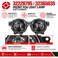 Feu antibrouillard avant droit à LED, feu de jour 32228795 32365035 pour Volvo S90 V90 V90 Cross Country, pièces automobiles