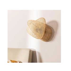 Lámpara de pared de bambú para decoración interior, luz decorativa de lujo para dormitorio, moderna, de hierro y bambú, gran oferta - Product Image 2