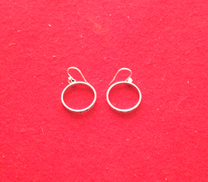 Pendientes de Plata de Ley 925 al por Mayor en Línea, Pendientes de Plata de Ley 925 Lisos, Joyería Atractiva con Diseño Único, Aros Redondos - Product Image 2