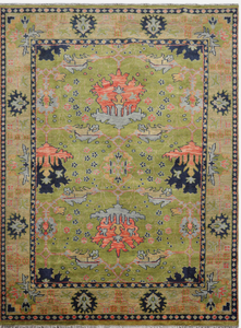 KNOT RUG Hand Knotted High Quality Wool Oushak Turkish Knot Style Washable Area Rug <b>for</b> Living Room and Bathroom Indoor <b>Carpet</b> - Product Image 6