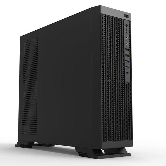 Empty PC Case M-ATX ITX Office Desktop Black Factory Price White LOGO Custom OEM PC Chassis Computer Mini ITX Case