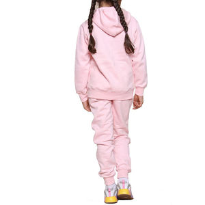 Ropa de Color sólido para niñas, chándal deportivo para niños, 2 uds., chándal de moda para niñas, suéter informal para niñas, conjuntos de ropa para niñas - Product Image 3