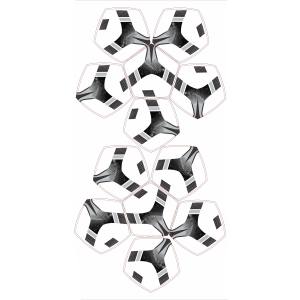 Ballon de football hybride de qualité supérieure, édition premium, matériau PU, impression sérigraphique, durable, écologique - Product Image 1