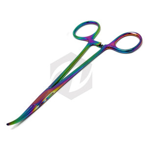Premium 6 "Curved Crile Hemostat Forceps Clamp Rainbow Titanium Coated Quirúrgico Autoclavable Acero inoxidable Instrumentos médicos - Product Image 3