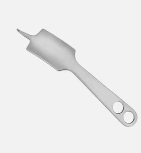 Palanca de hueso HOHMANN de acero alemán curvada 90 Digree 230 mm 9 "punta afilada ancho 3 mm ancho de mandíbula 43 mm elevador de hueso Hohmann - Product Image 1