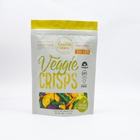 Sac d'emballage en plastique pour chips de noix de coco et bananes, pochette de snack imprimée personnalisée pour chips de plantes